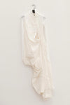 marc le bihan irregular long dress 2181 beige